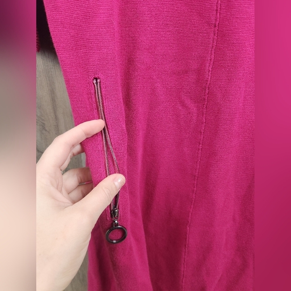 Joseph Ribkoff NWT Mini Pink Knit Bodycon Dress Women's Size Medium - Picture 7 of 12